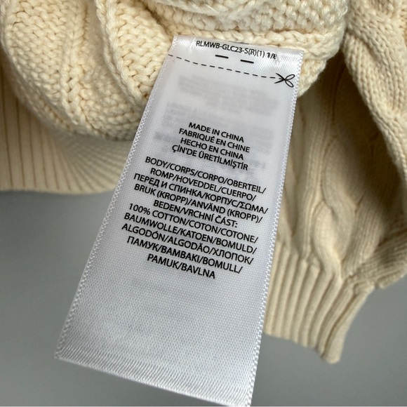 Polo Ralph Lauren Polo Logo Cable Knit Cotton Pullover Sweater - Picture 7 of 8